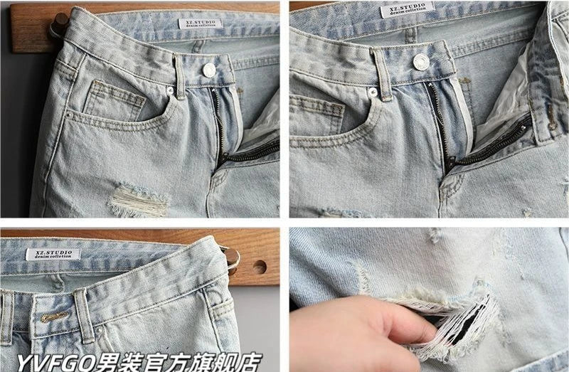 PENDRA Light Blue Korean Shorts