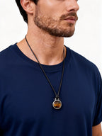 PENDRA Tiger Stone Pendant Necklace