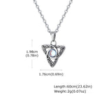 PENDRA Knot Moonstone Pendant Necklace
