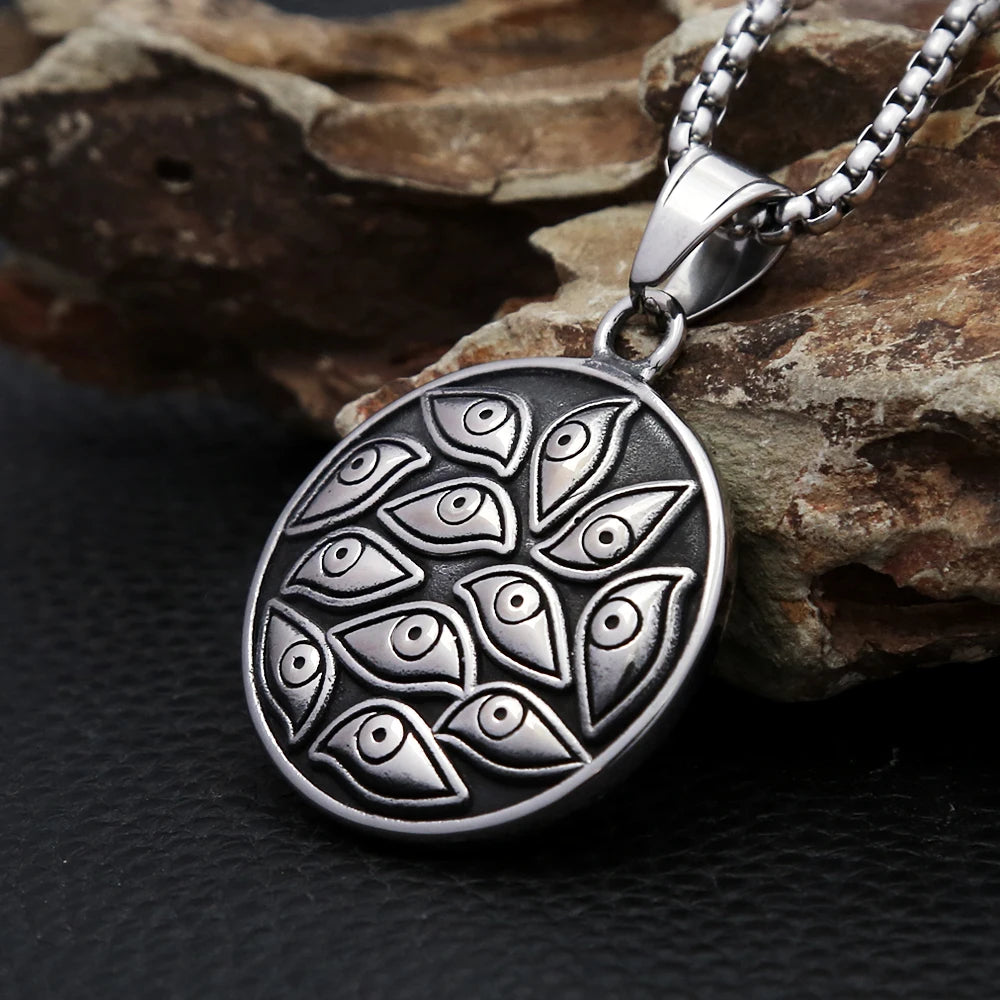 PENDRA Demoneye 316L Stainless Steel Demon Eye Pendant
