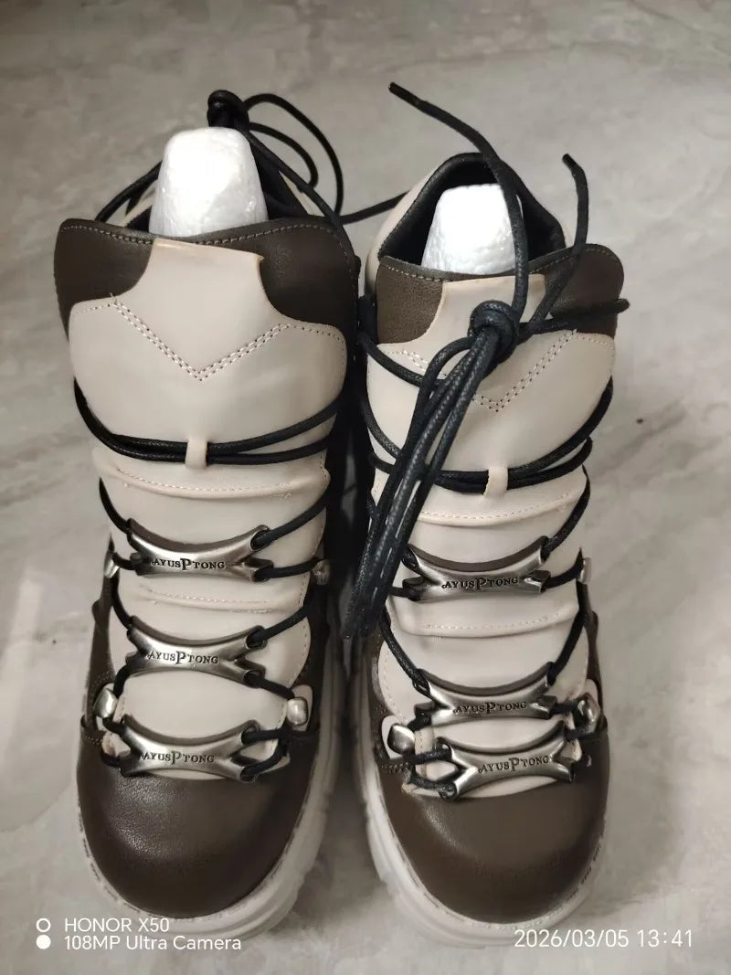 PENDRA Leather Platform Spanish Punk Shoes