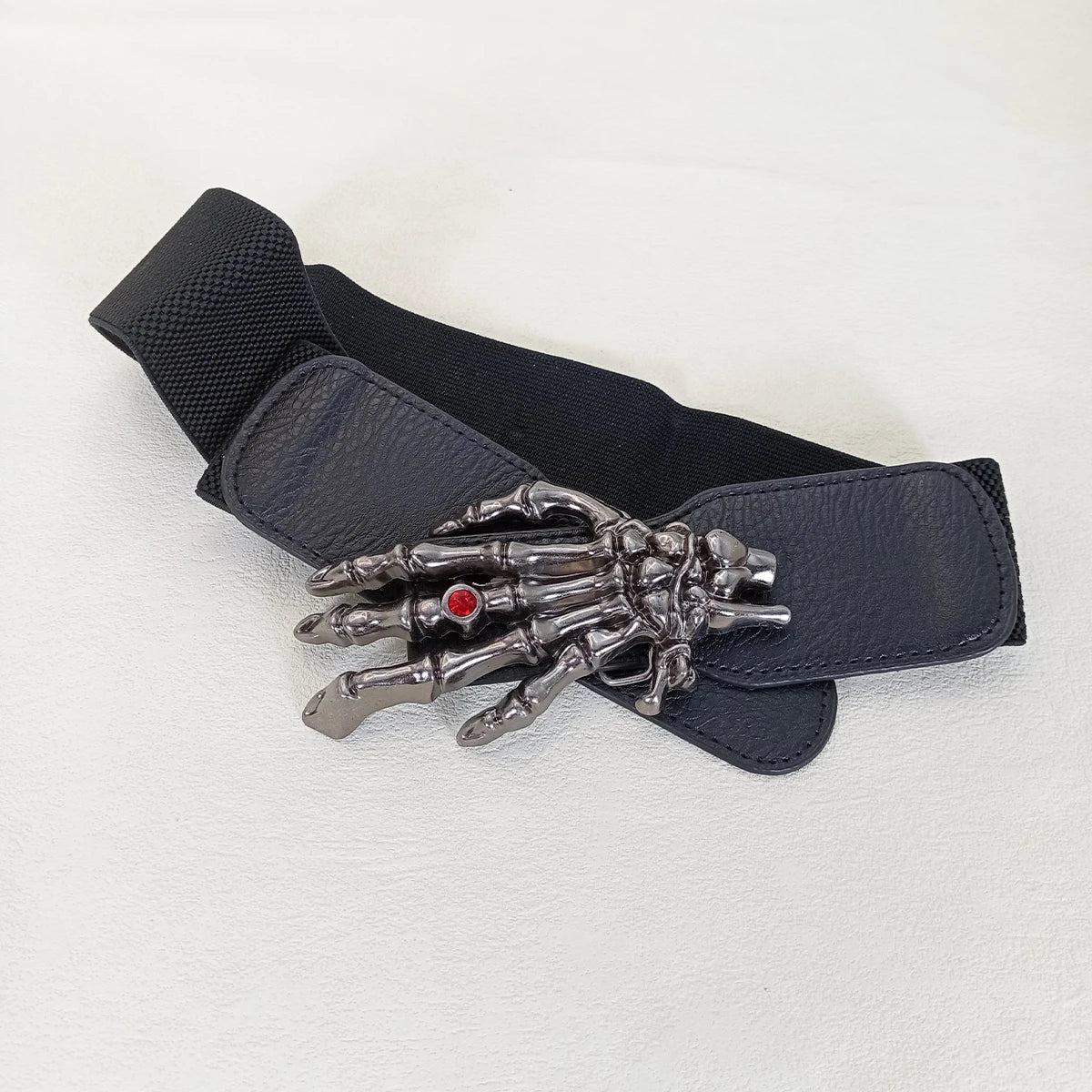 Unisex Corset Belt Skull Hand Female Gothic Punk Y2k Designer Belts For Women Plus Size Girdle Wide Waistband Male Dark series