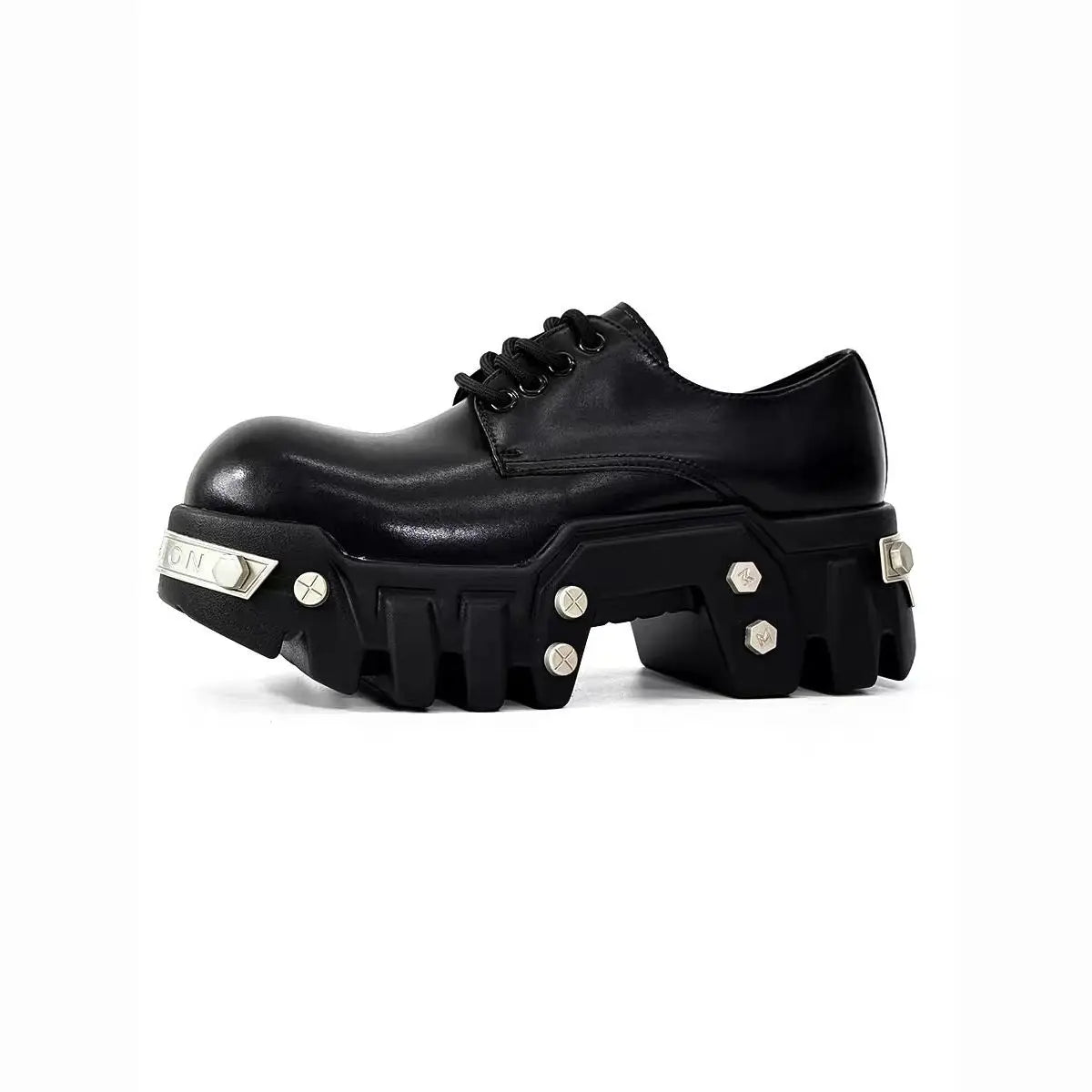 PENDRA Leather Iron Head Shoes