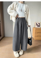 PENDRA Wide Leg Waist Straight Pants