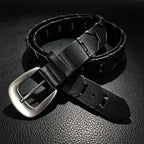 PENDRA Jadeora Leather Black Pin Buckle Gothic Belt