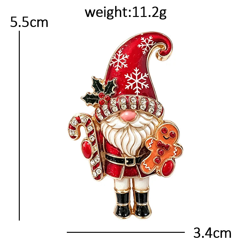 PENDRA Santa Claus Brooch
