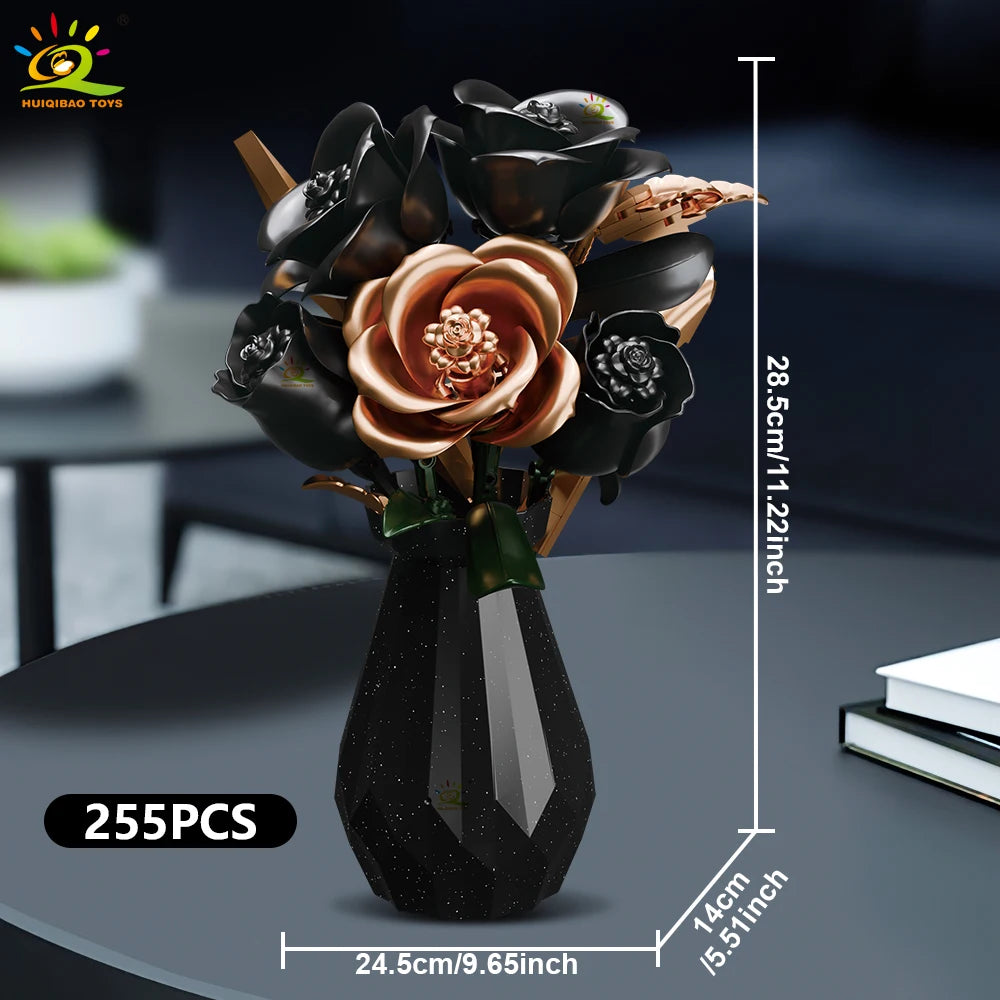 PENDRA Orchid Rose Floral Building Set