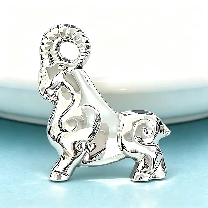 PENDRA Stainless Steel Goat Brooch