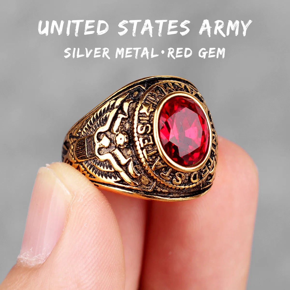 PENDRA Rhinestone Steel Ring