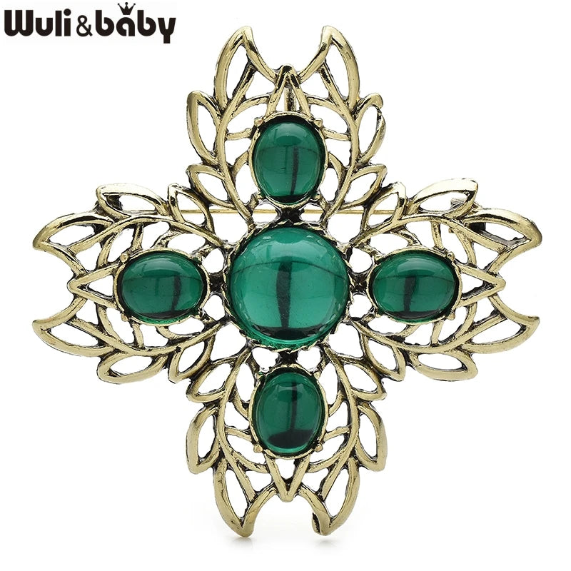 PENDRA Virelle Geometric Brooch