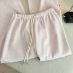 Thick and Gentle Pink Soft Sports Pants Women in Winter New High Waist Slim and Comfortable Versatile Casual Floor Pants