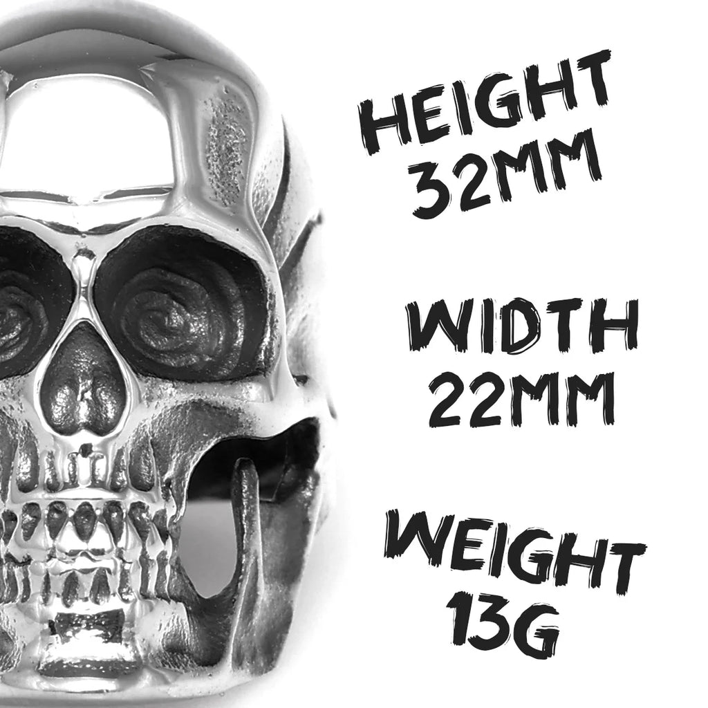 PENDRA Gothic Punk Skull Ring