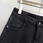 Ripped Jeans Men's Summer Thin Casual Elastic Versatile White Jeans Men's Korean Trendy Pants denim men clothing cargo pants