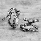 PENDRA Octopus Tentacles Couple Steel Ring