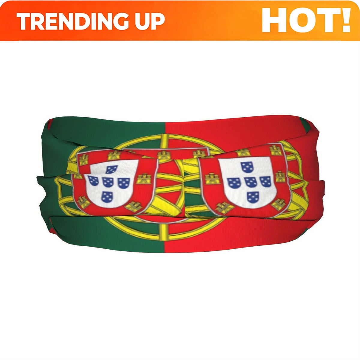 Sports Headband Featuring The Flag of Portugal