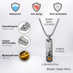 PENDRA Rectangle Bar Stone Pendant Necklace
