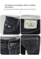 PENDRA Korean Slim Black Jeans