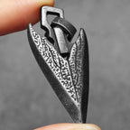 PENDRA Arrow Texture Steel Necklace