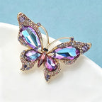 PENDRA Crystal Butterfly Brooch