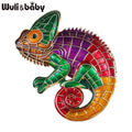 PENDRA Chameleon Enamel Lizard Brooch
