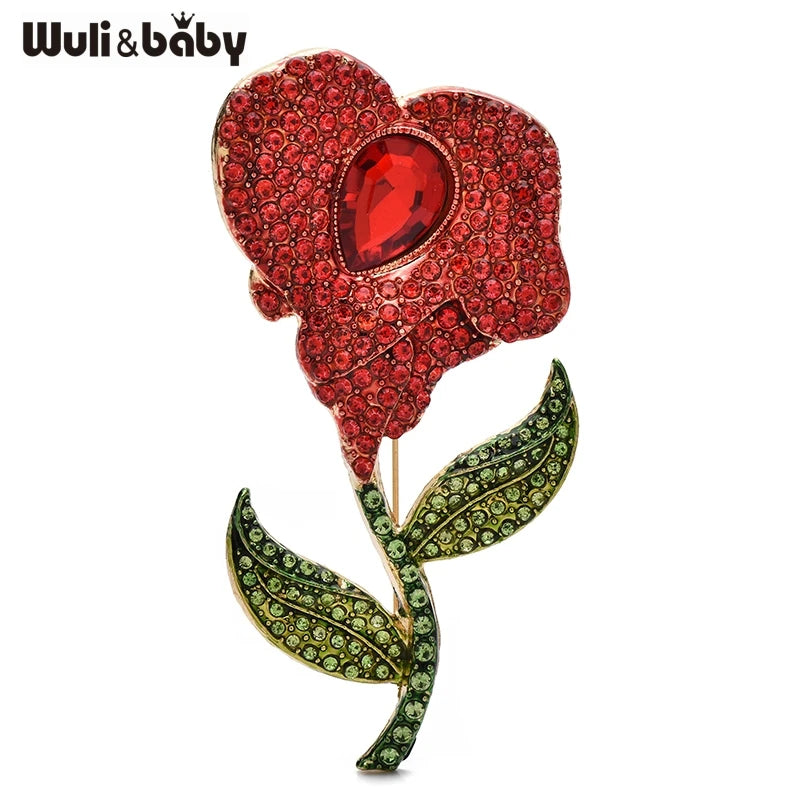 PENDRA Floraspark Big Sparkling Flower Brooch