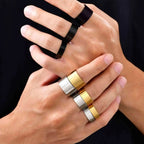 PENDRA Bend High Polished Steel Ring