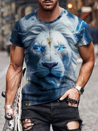 PENDRA Printed Sports Short Sleeve T-Shirt
