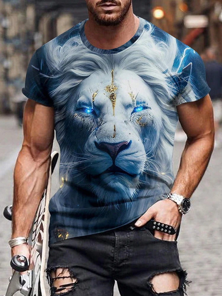 PENDRA Printed Sports Short Sleeve T-Shirt