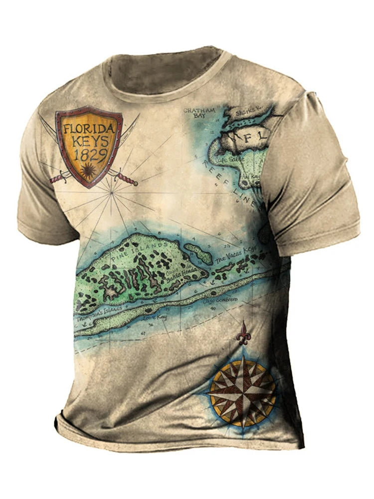 PENDRA Printed Sports Ship T-Shirt