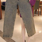 PENDRA Straight Wide Coffee Pants