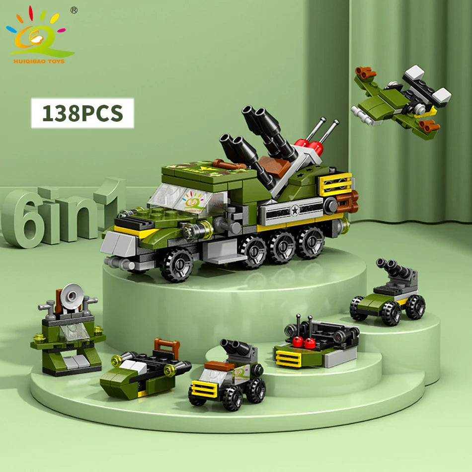 PENDRA Engineering Police Tank Building Set