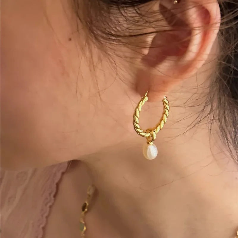 PENDRA Liquid Lava Sterling Silver Earrings