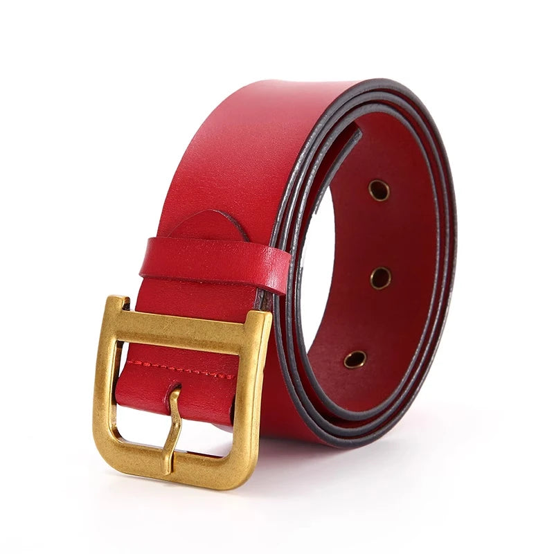 High-end luxury brands elegant Women's belt female D buckle designer belt for Women gothic Y2k leather belt for men for jeans
