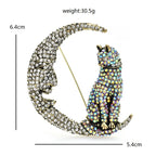 PENDRA Lunelle Rhinestone Brooch