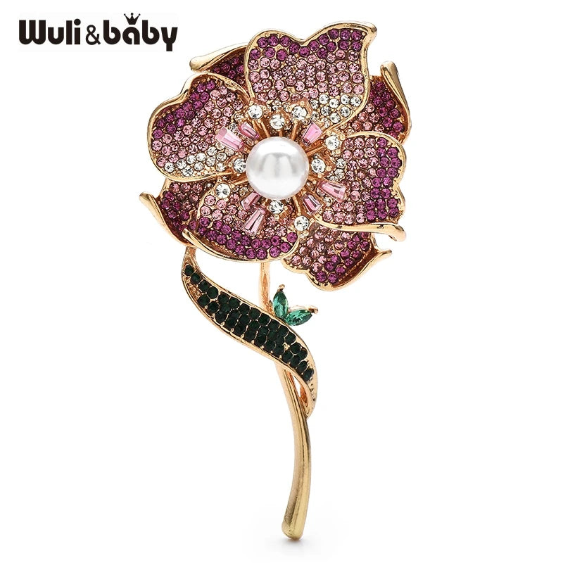 PENDRA Beautiful Begonia Flower Brooch