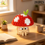PENDRA Cartoon Mushroom Micro Building Set