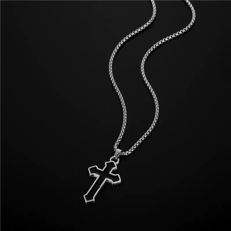 PENDRA Smoothcross Minimalist Stainless Steel Cross Necklace