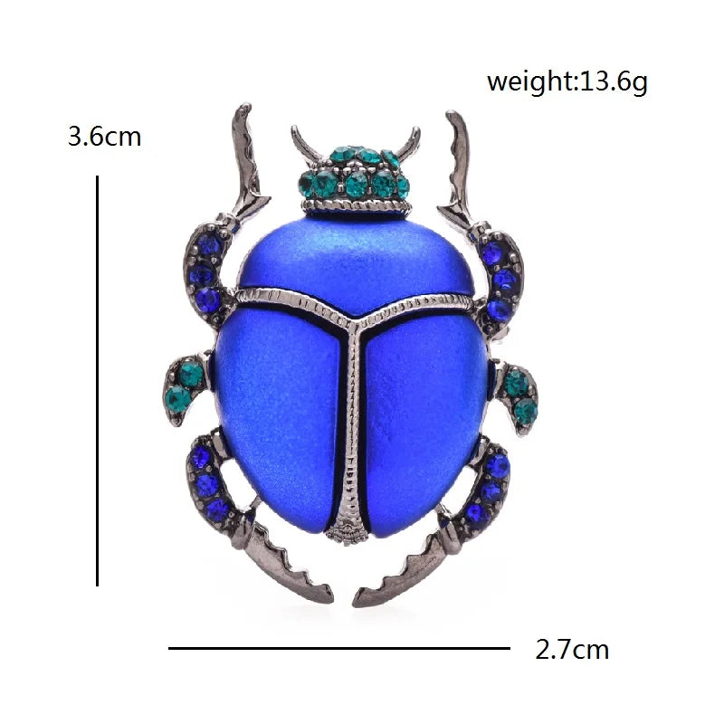 PENDRA Beetlebright Insect Brooch