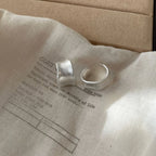 PENDRA Frostgeometry 925 Sterling Silver Hoop Earrings