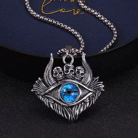 PENDRA Demoneye Stainless Steel Devil Eye Pendant