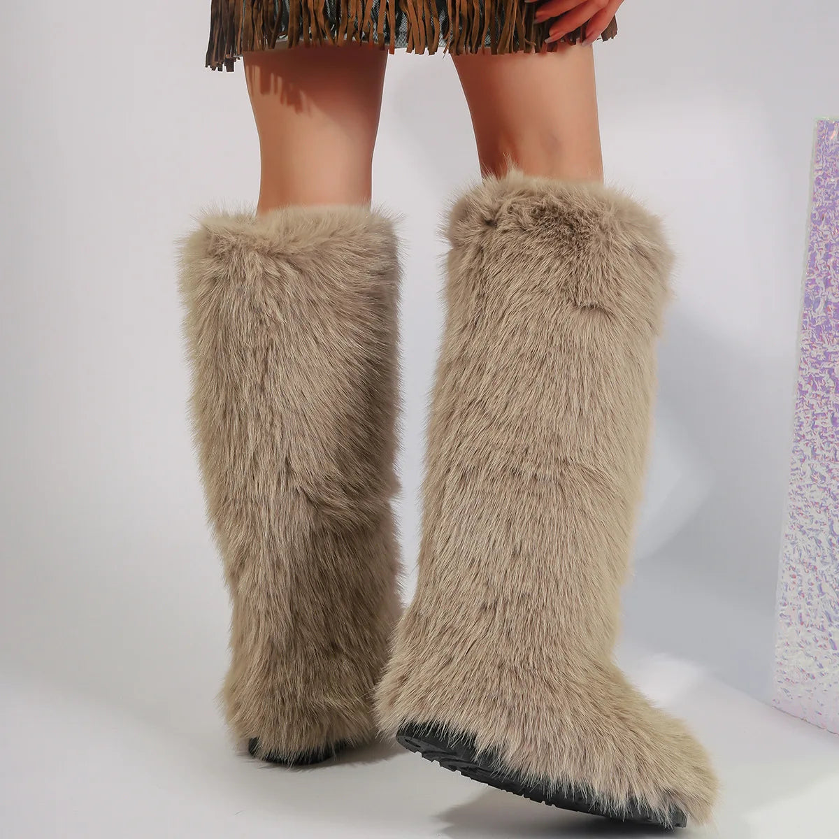 PENDRA Knee Warm Imitation Boots