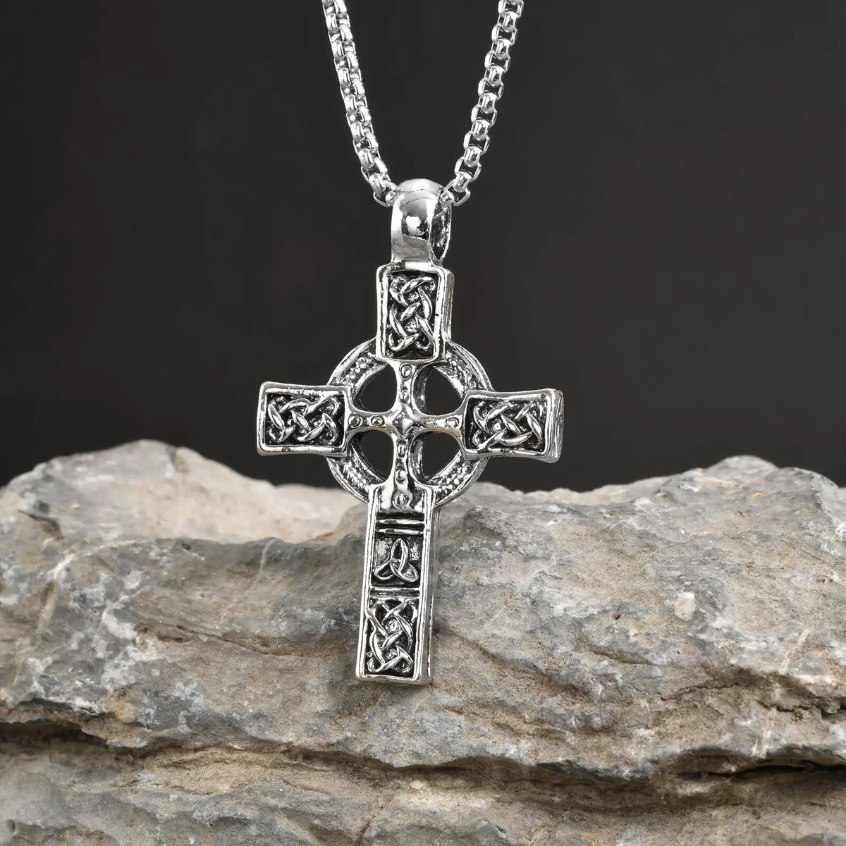 PENDRA Cross Knot Pendant Necklace