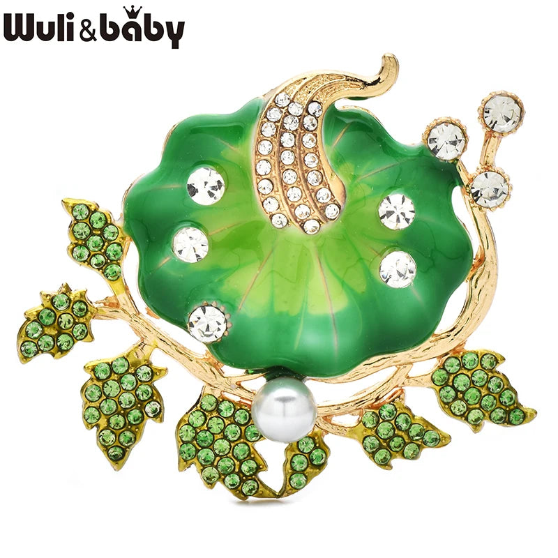 PENDRA Pumpkelle Lovely Enamel Pumpkin Brooch