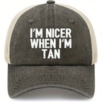 PENDRA Trucker Nicer When Tan Hat