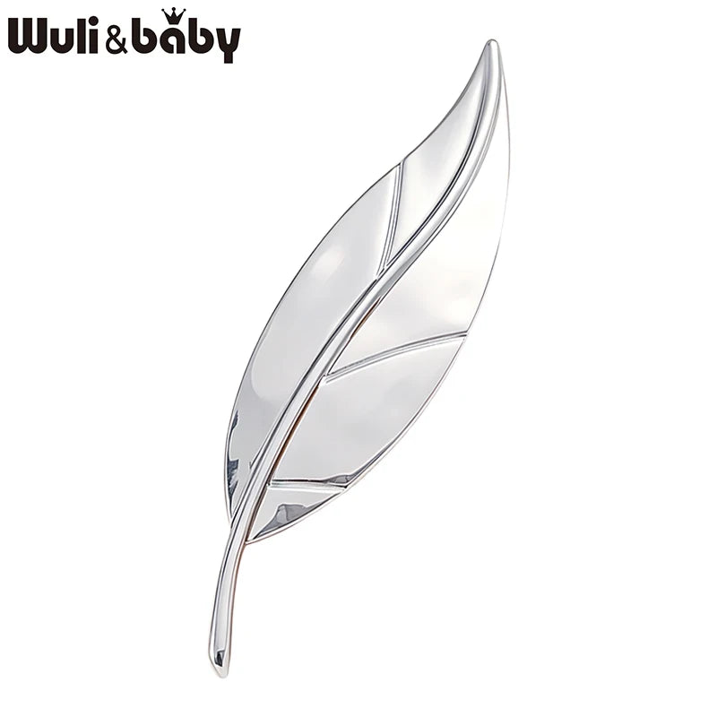 PENDRA Folia Alloy Leaf Brooch