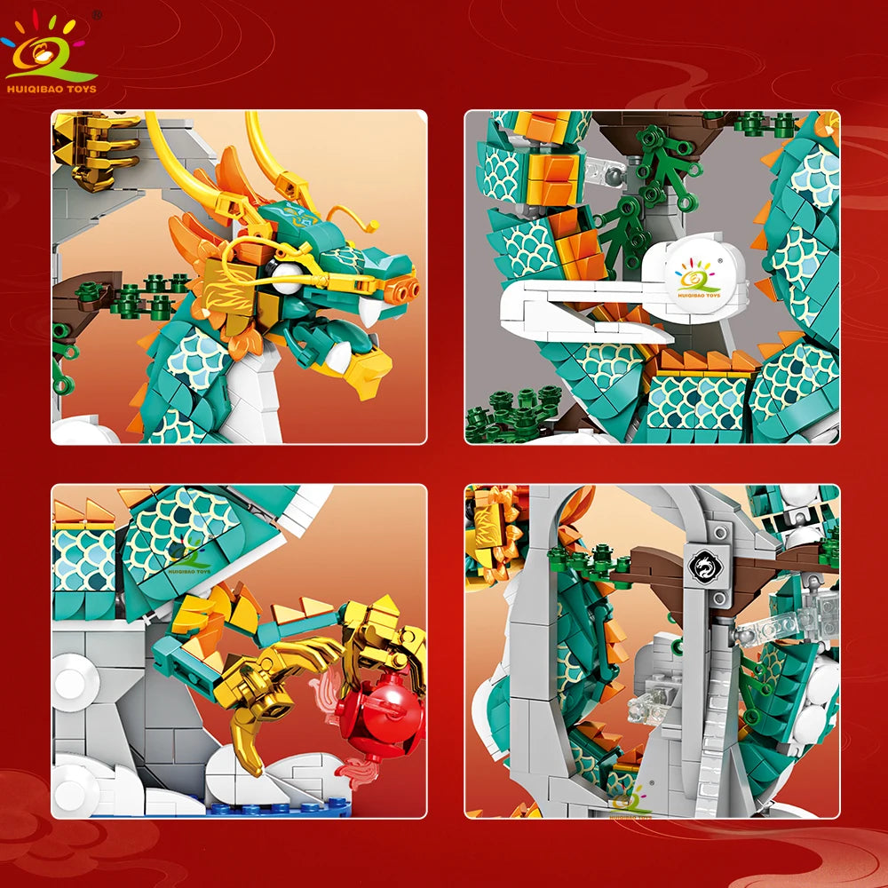 PENDRA Chinese Dragon Phoenix Building Set
