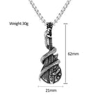 PENDRA Guitarsnake Creative Guitar Snake Pendant