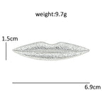 PENDRA Alloy Sexy Lip Brooch