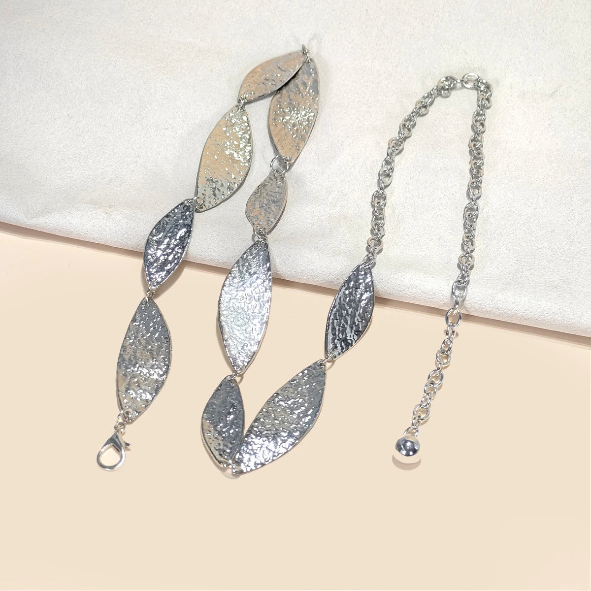 PENDRA Seraina Metal Silver Boho Waist Chain Belt