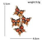 PENDRA Lines Of Butterflies Brooch